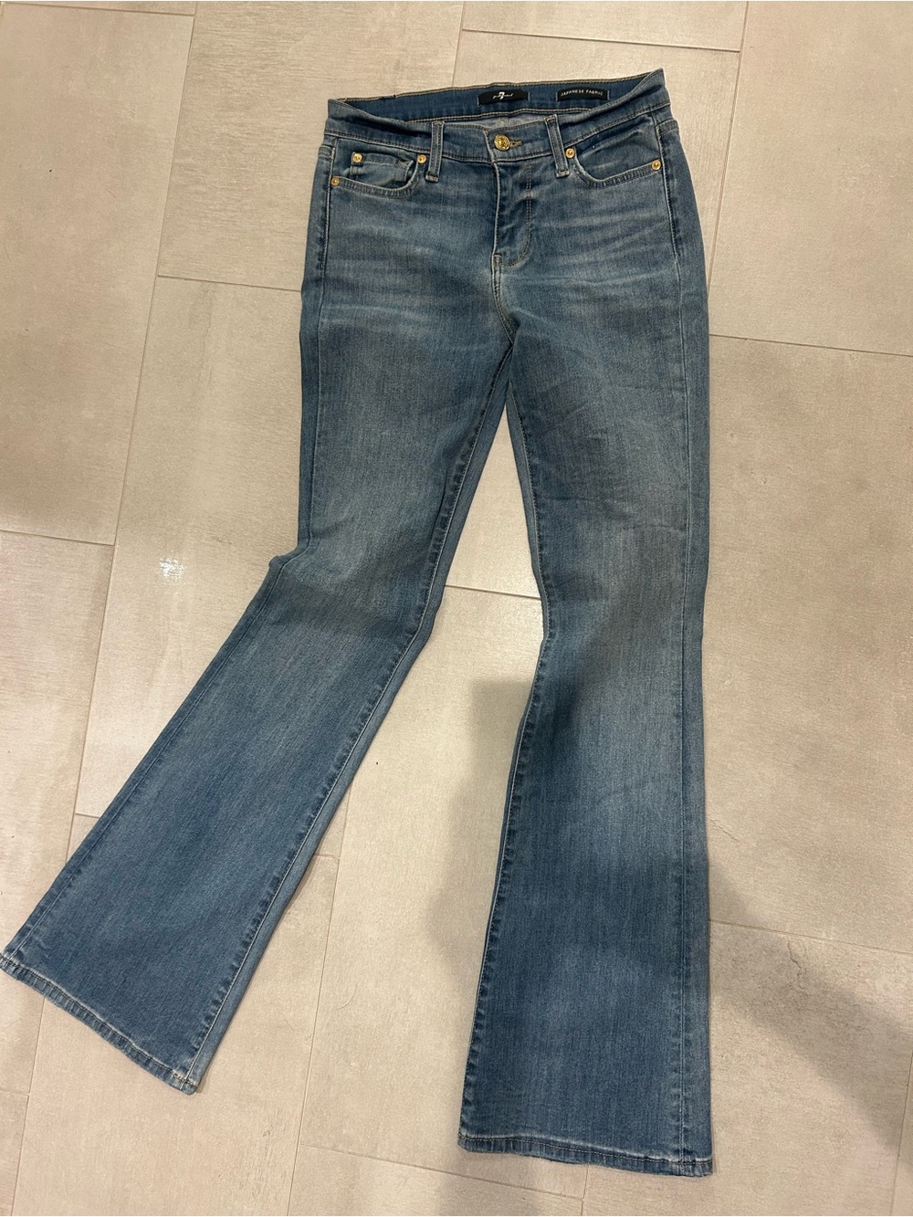7 For All Mankind Women's Bootcut Jeans in Medium Blue